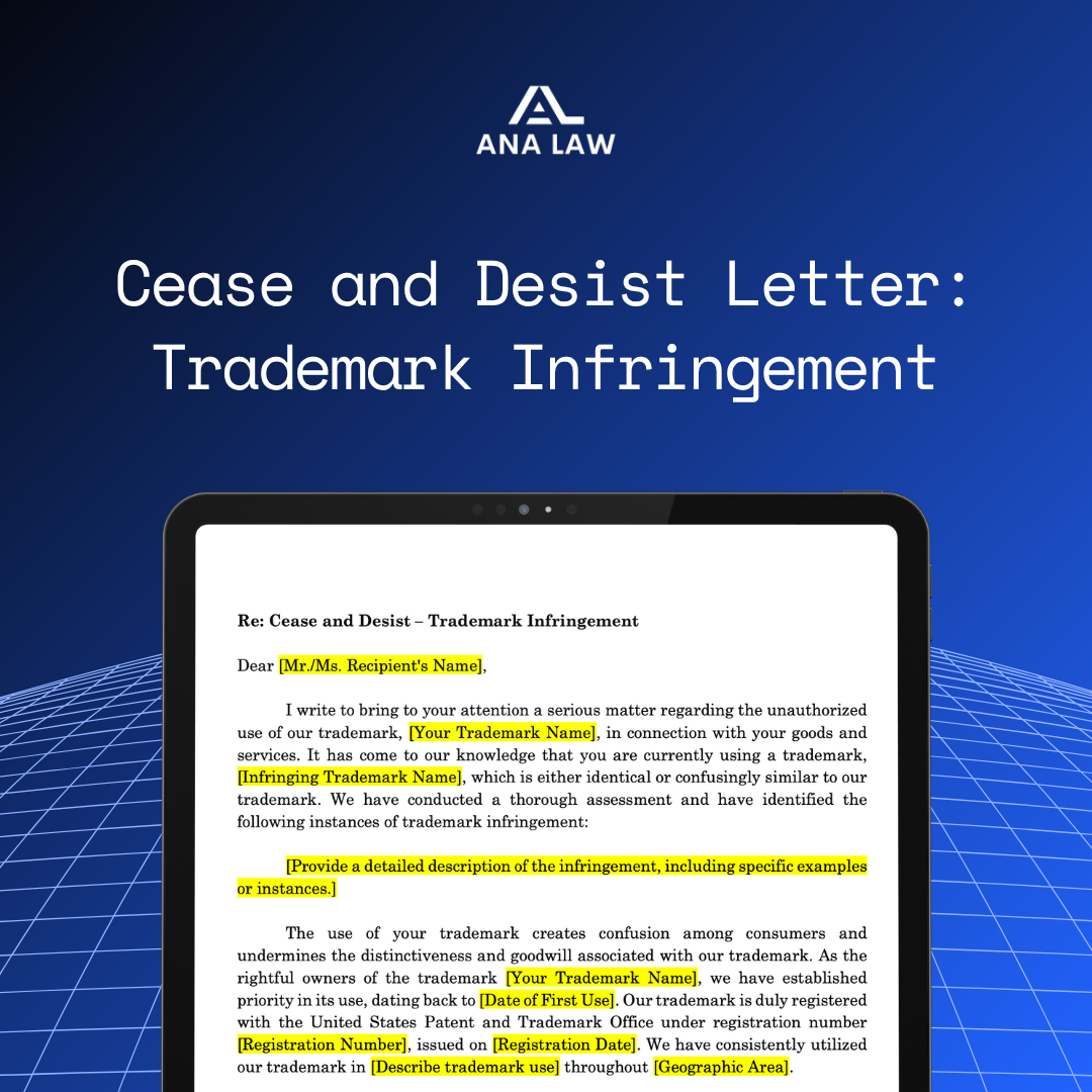 Cease & Desist Letter