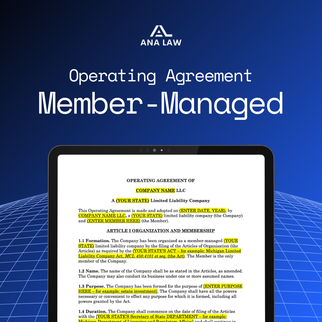 LLC Operating Agreement Template
