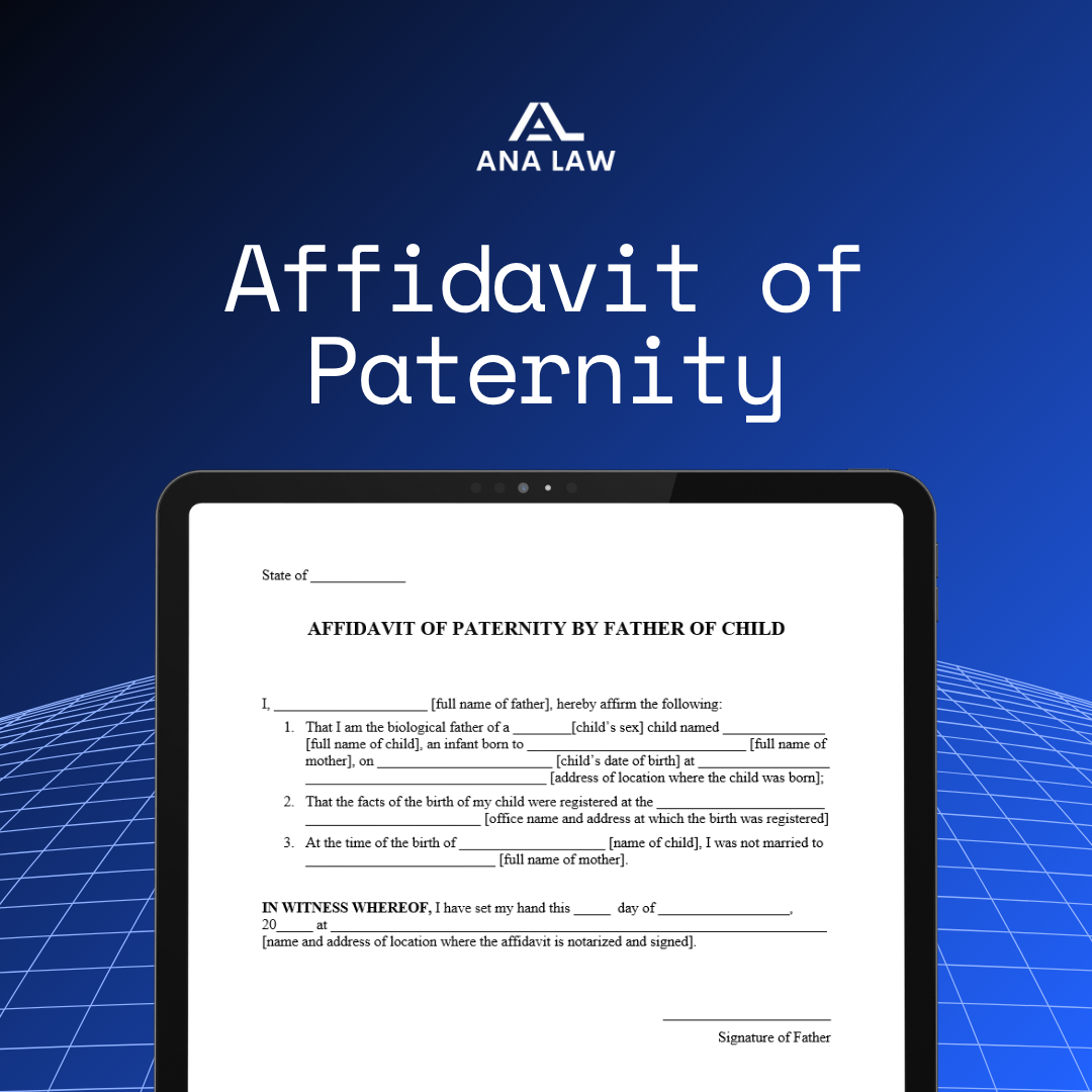 Affidavit of Paternity