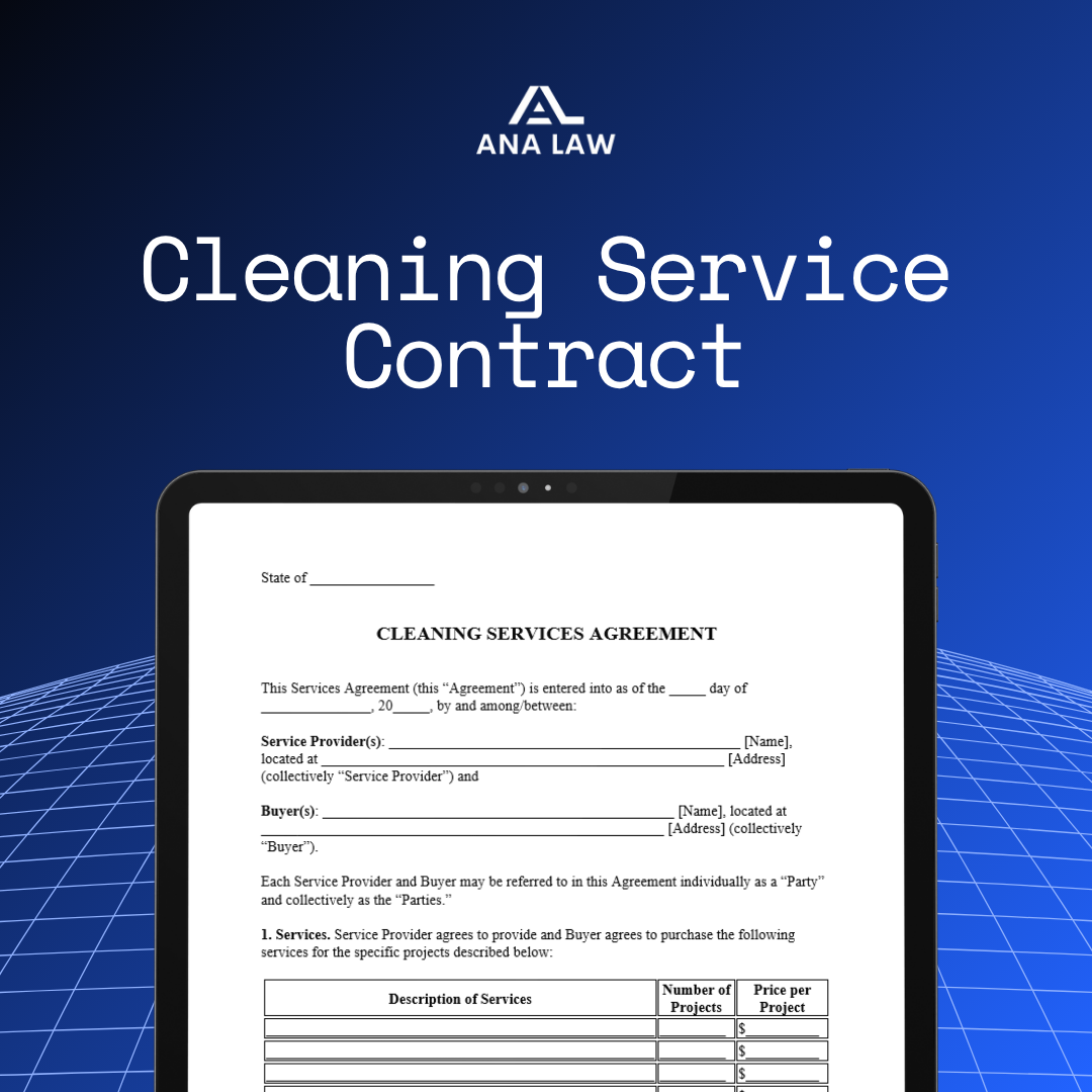 Cleaning Service Contract