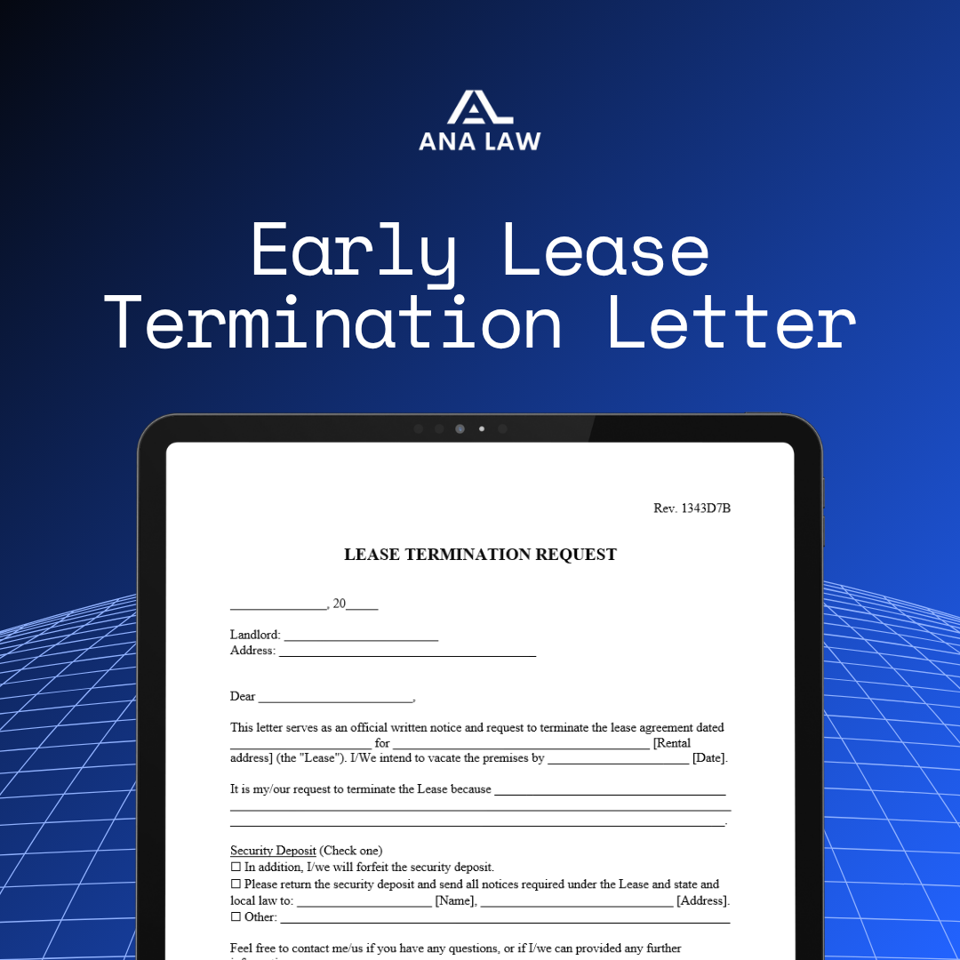 Early Lease Termination Letter
