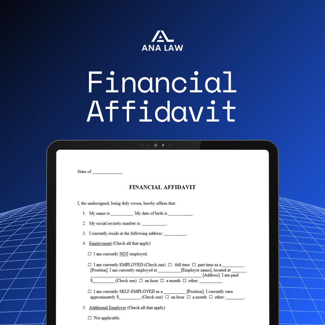 Financial Affidavit