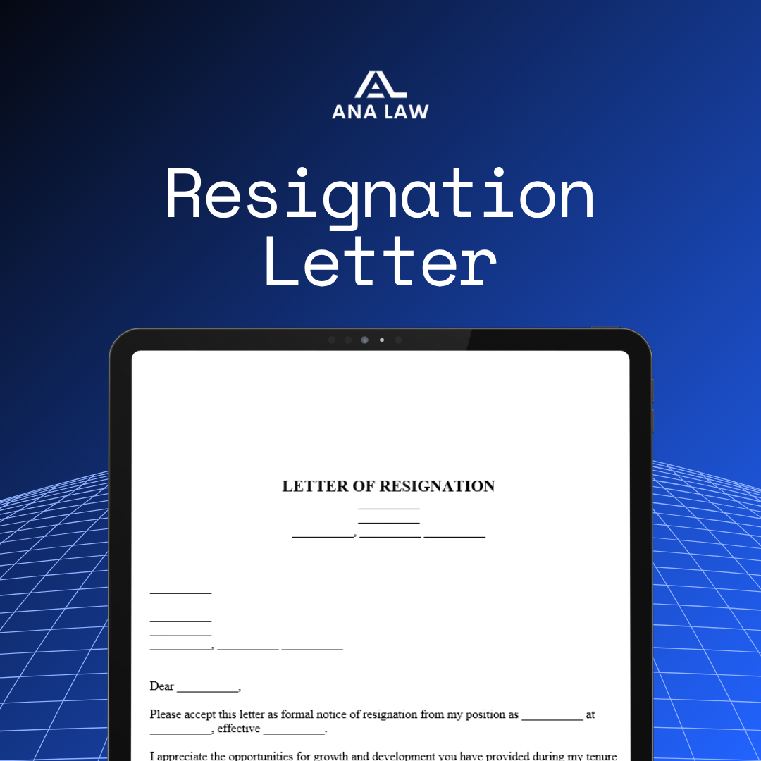 Resignation Letter