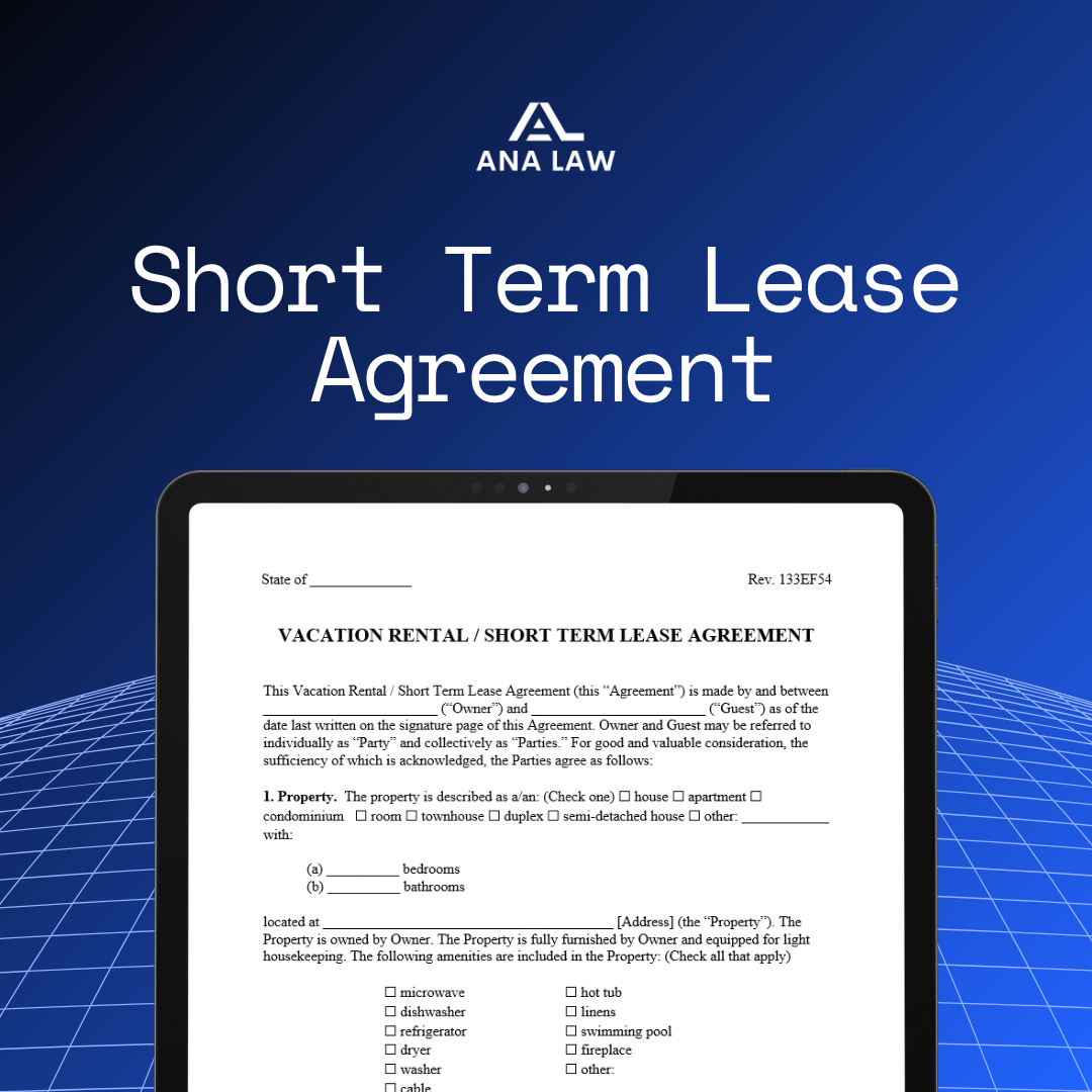 Short Term Lease Agreement