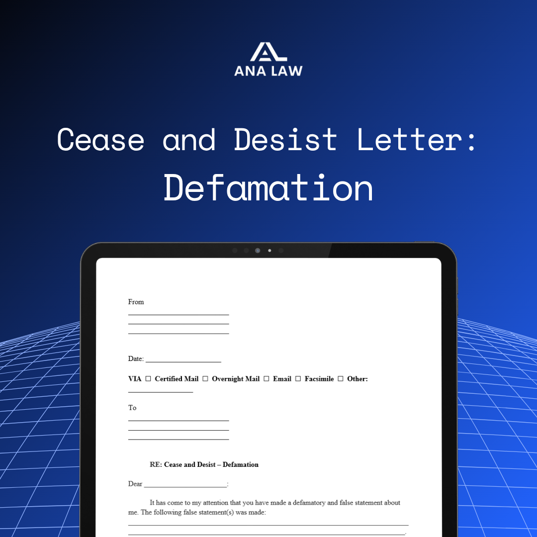 Cease & Desist Letter