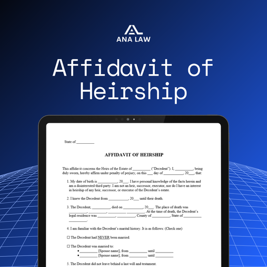 Affidavit of Heirship
