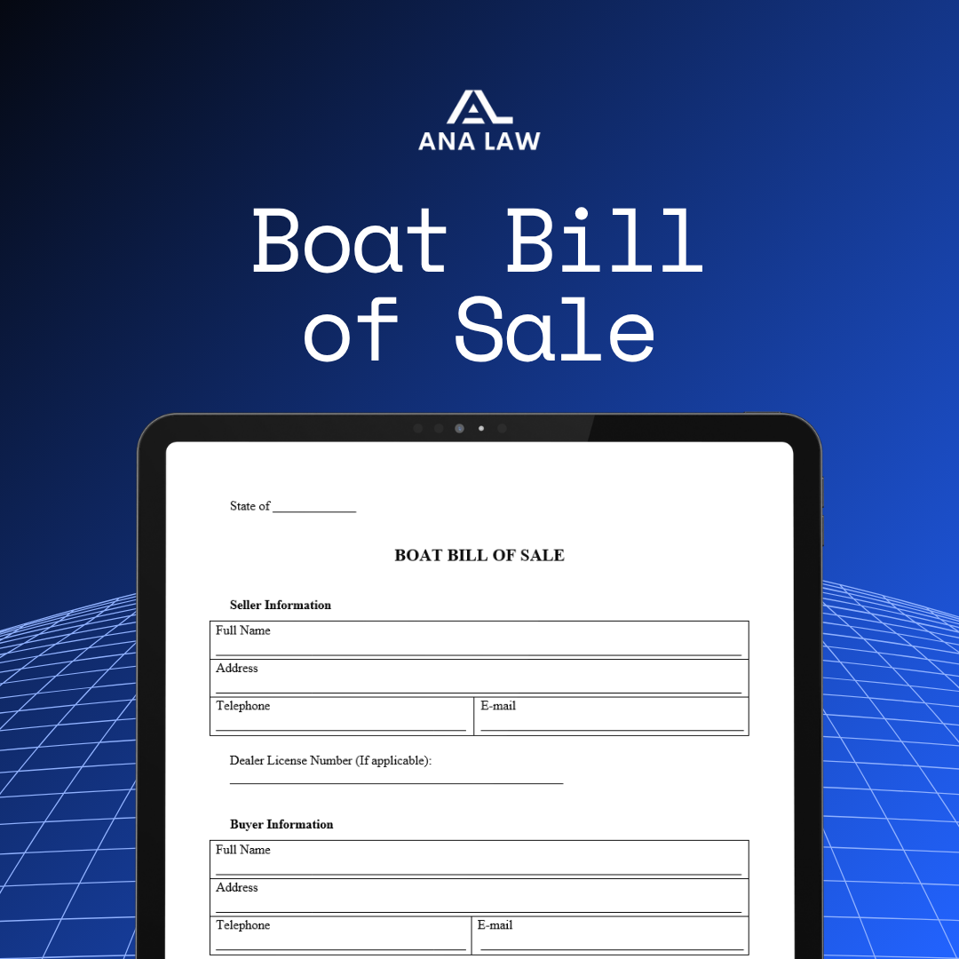 Boat Bill of Sale