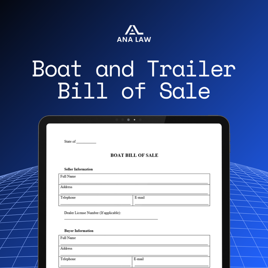 Boat and Trailer Bill of Sale