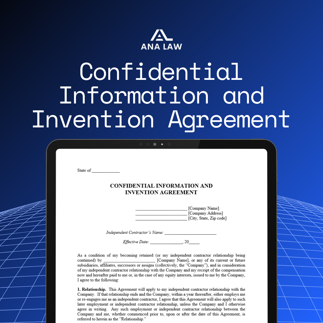Confidential Information and Invention Agreement