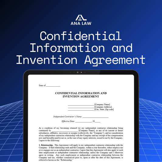 Confidential Information and Invention Agreement