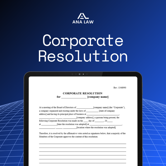 Corporate Resolution