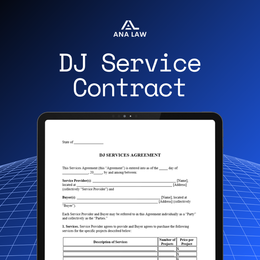 DJ Service Contract