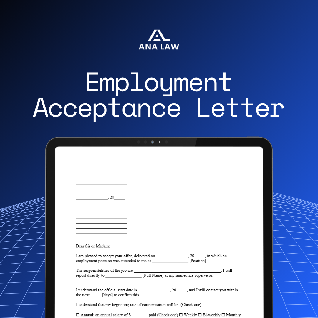 Employment Acceptance Letter