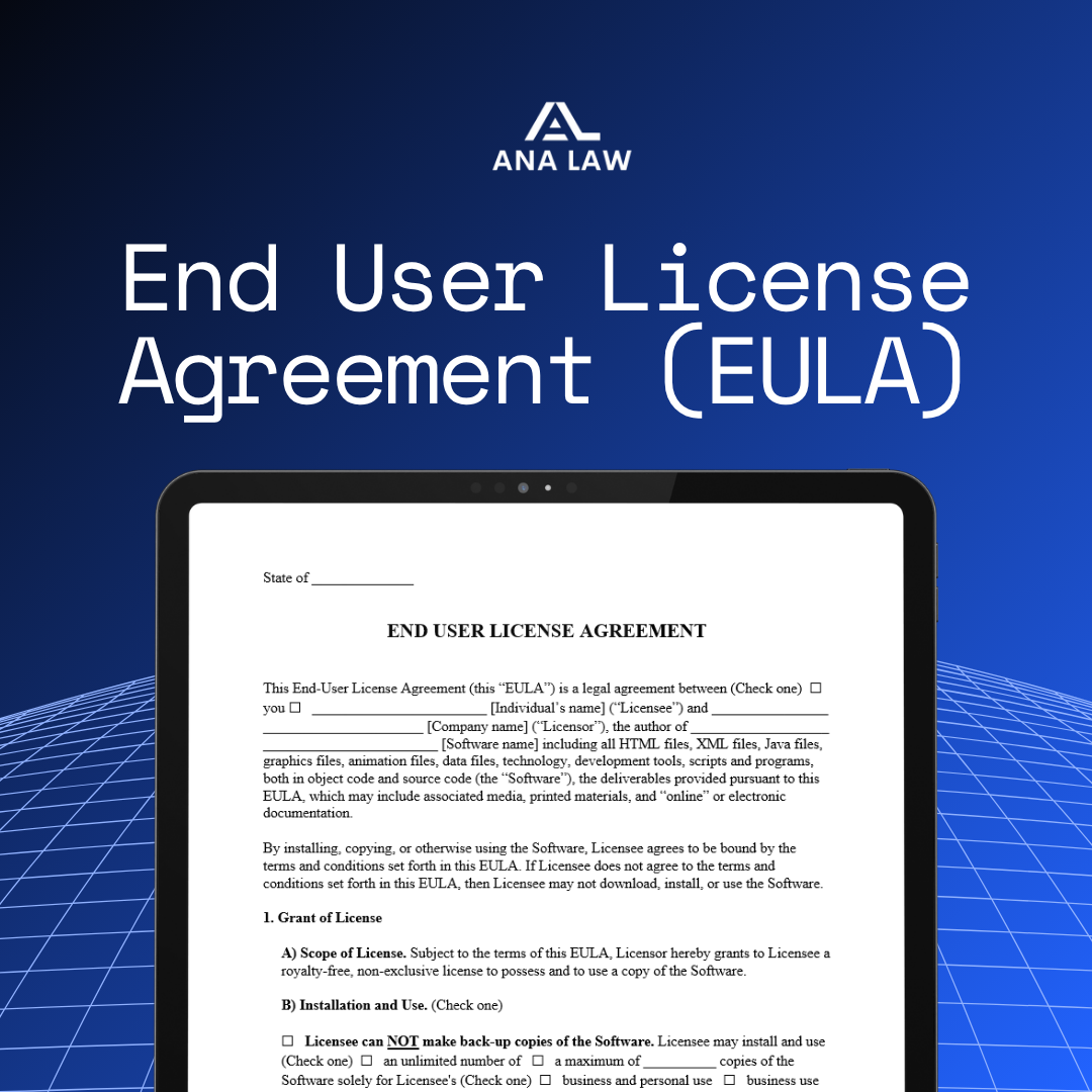 End User License Agreement (EULA)