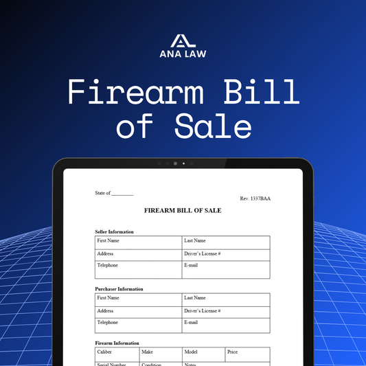 Firearm Bill of Sale