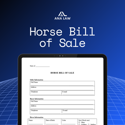 Horse Bill of Sale