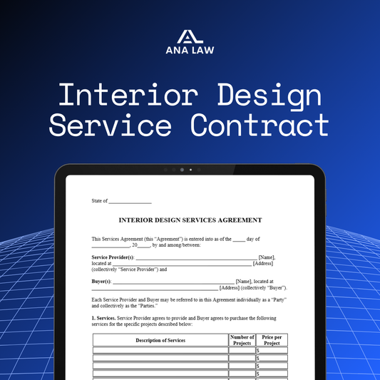 Interior Design Service Contract