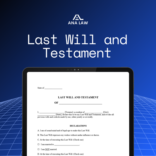 Last Will and Testament