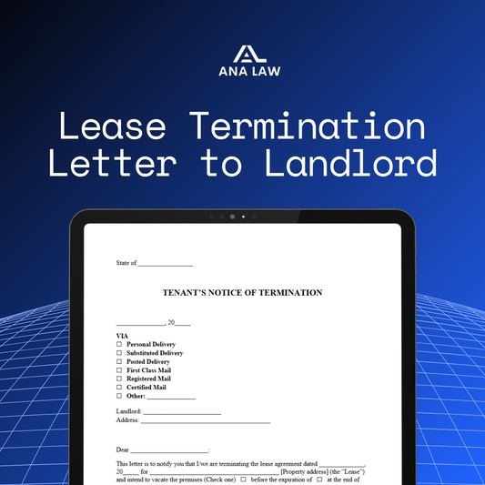 Lease Termination Letter to Landlord
