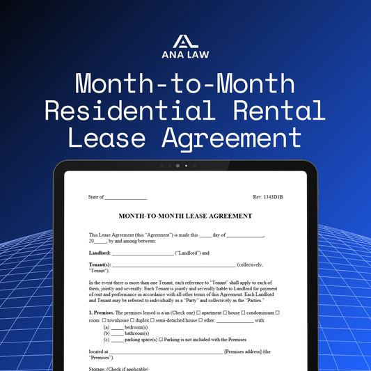 Month-to-Month Residential Rental Lease Agreement