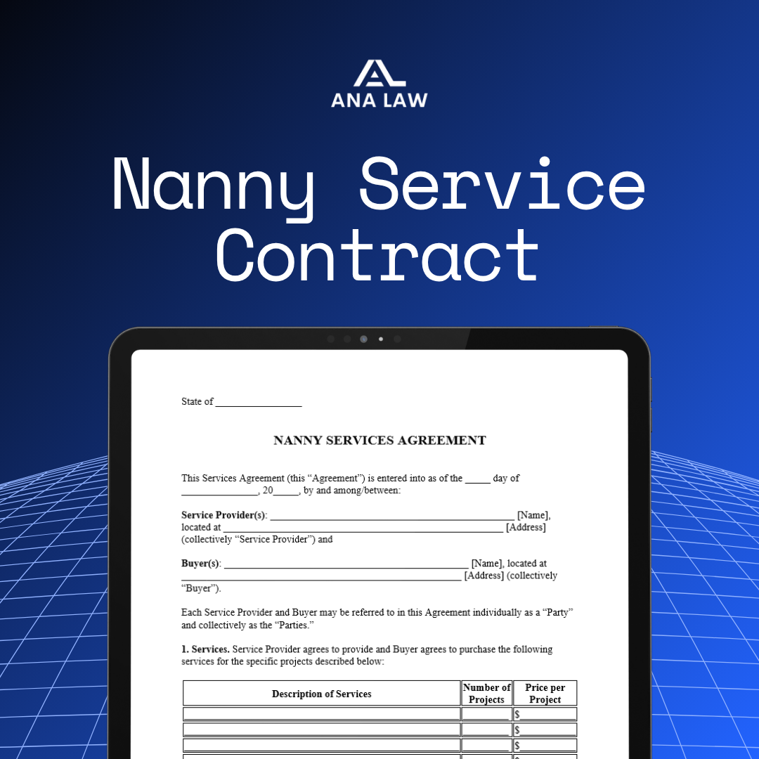 Nanny Service Contract