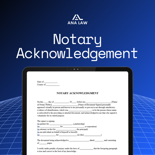 Notary Acknowledgement
