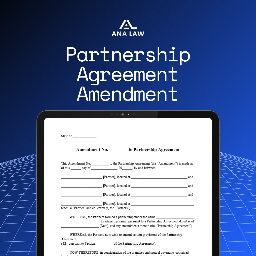 Partnership Agreement Amendment