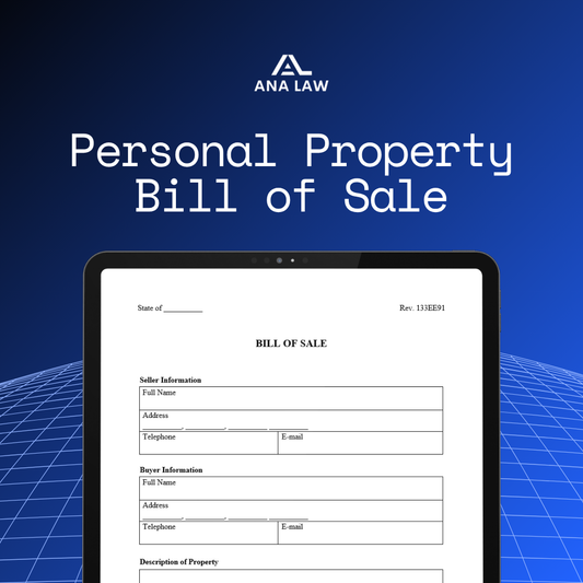 Personal Property Bill of Sale