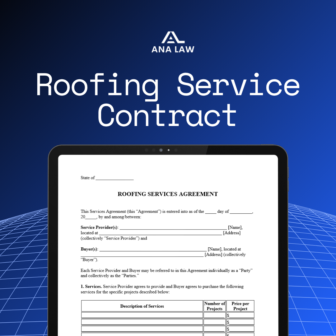 Roofing Service Contract