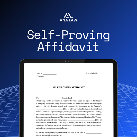 Self-Proving Affidavit