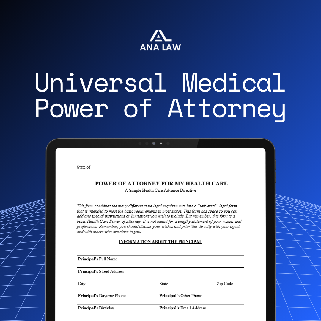 Universal Medical Power of Attorney
