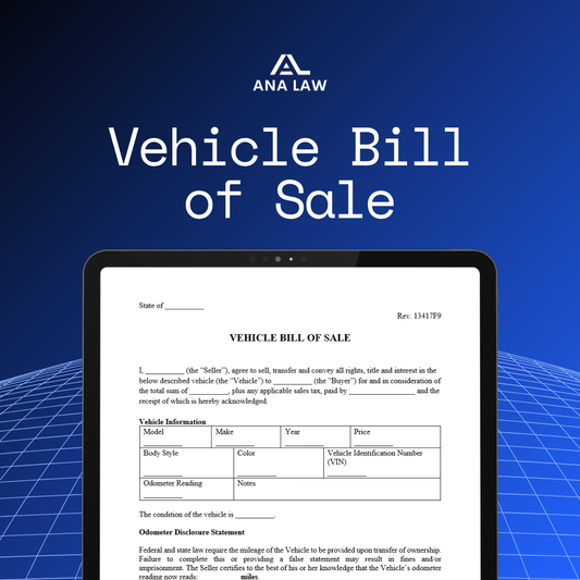 Vehicle Bill of Sale